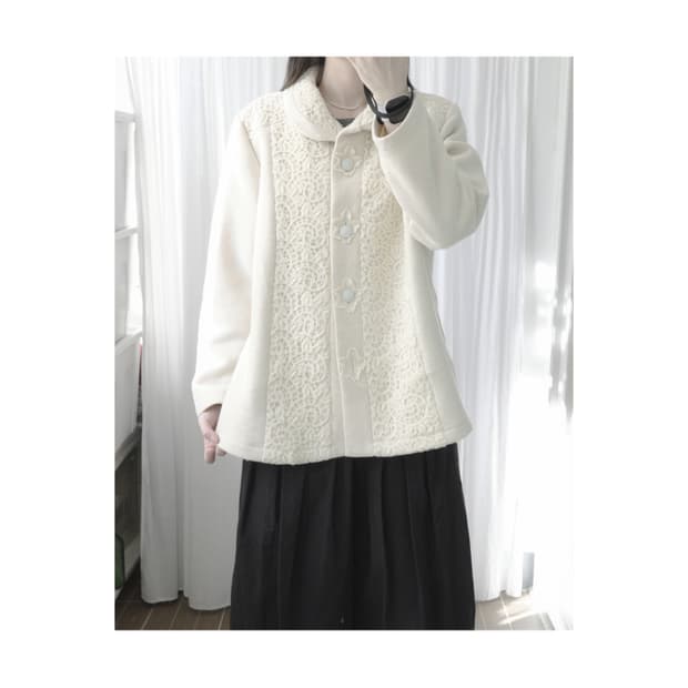 Round flower race jacket