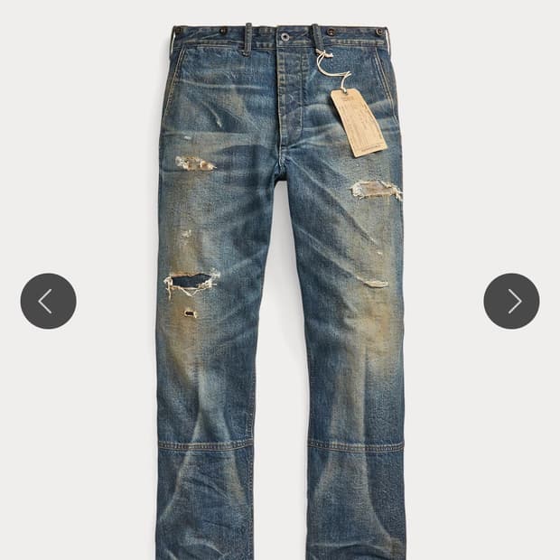 rrl Delvin Distressed Denim 구해요32 33 