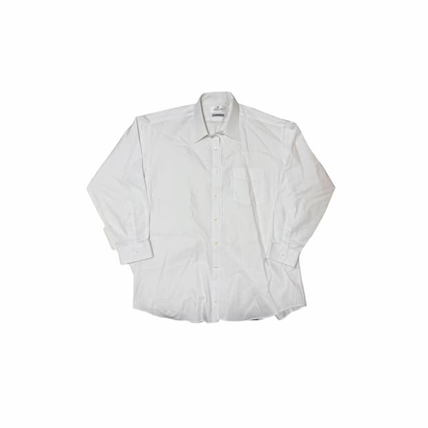 90s 꾸레쥬 Homme 미니멀 화이트 셔츠