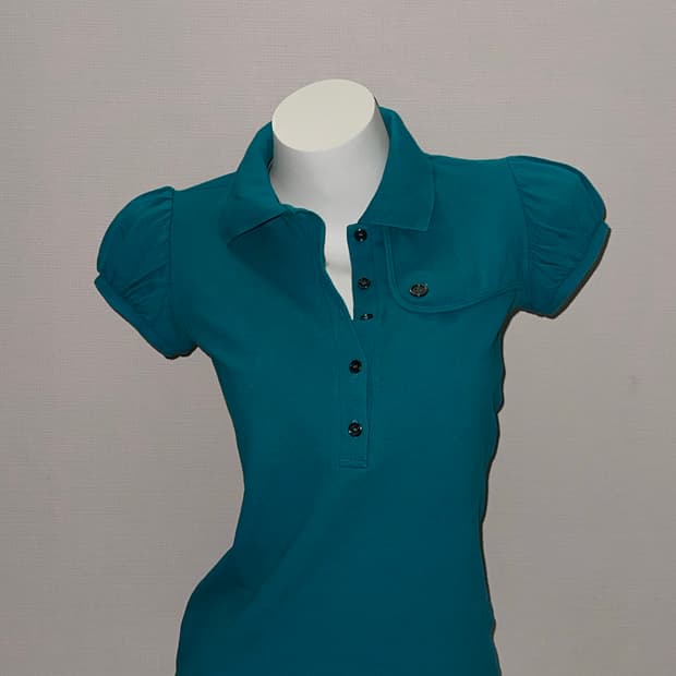 버버리 빈티지 퍼프소매 카라티