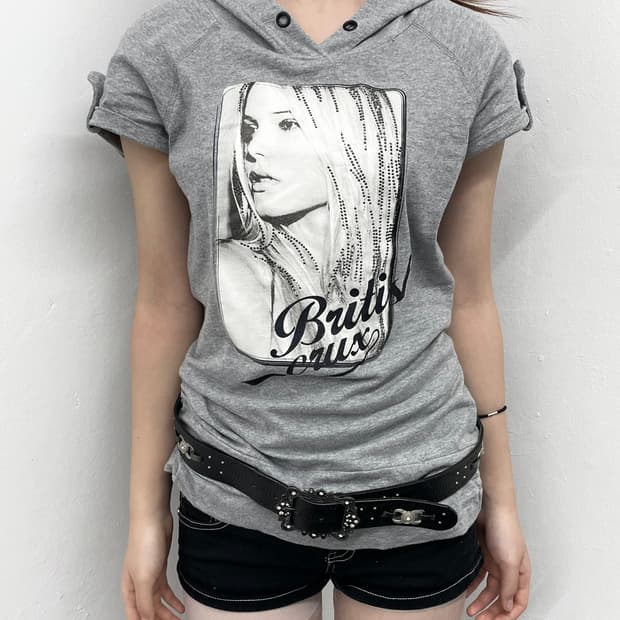 y2k 큐빅 후드 탑