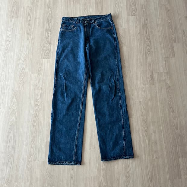 [34X38] 90s 빈티지 리바이스 569 인디고 made in usa