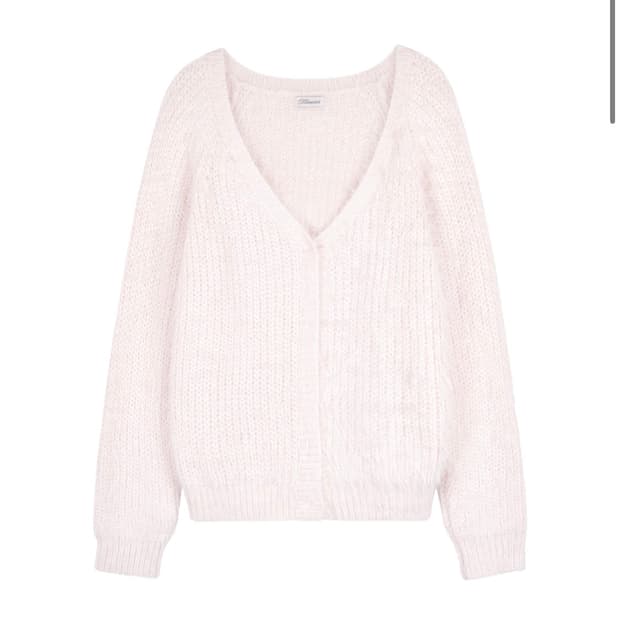 클리시어 슈가플럼 가디건 핑크