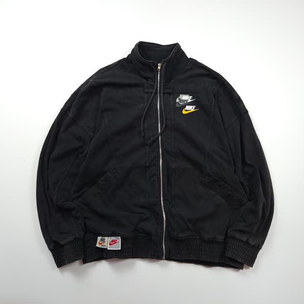 나이키 NSW 스우시 라벨 피그먼트 니트 집업 자켓(XL)