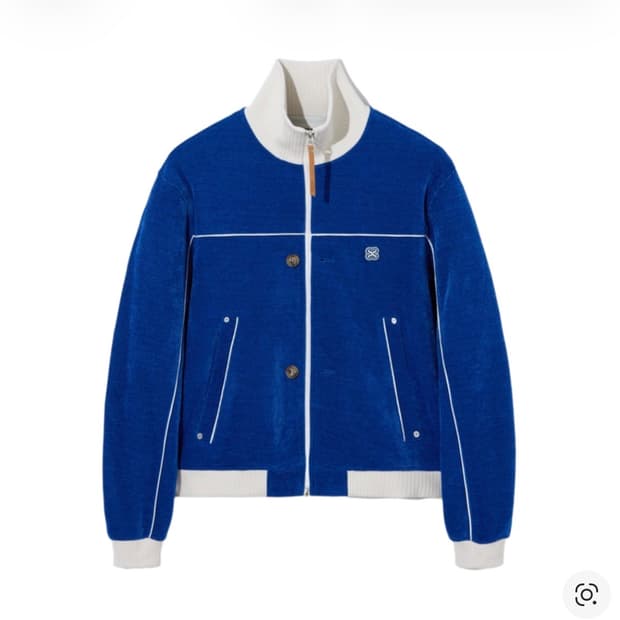 세터 하젠 벨루어 숏 트랙 자켓 리조트 블루