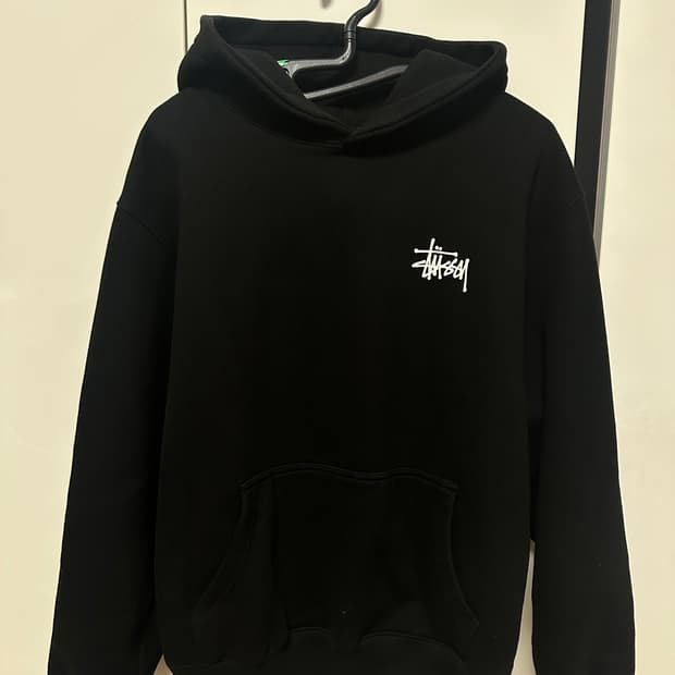 스투시 후드티 M 검정