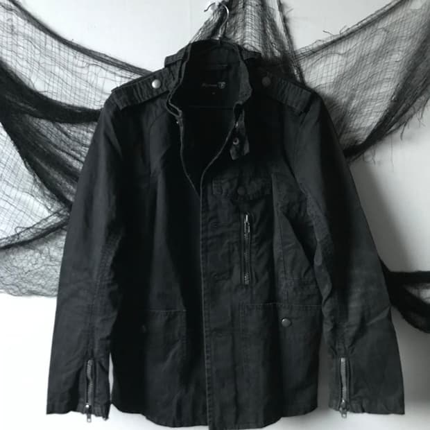 00s zipper detailed jacket