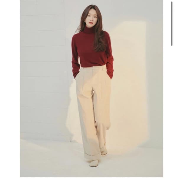 아비에무아 강민경 코듀로이 와이드 팬츠 (새상품)