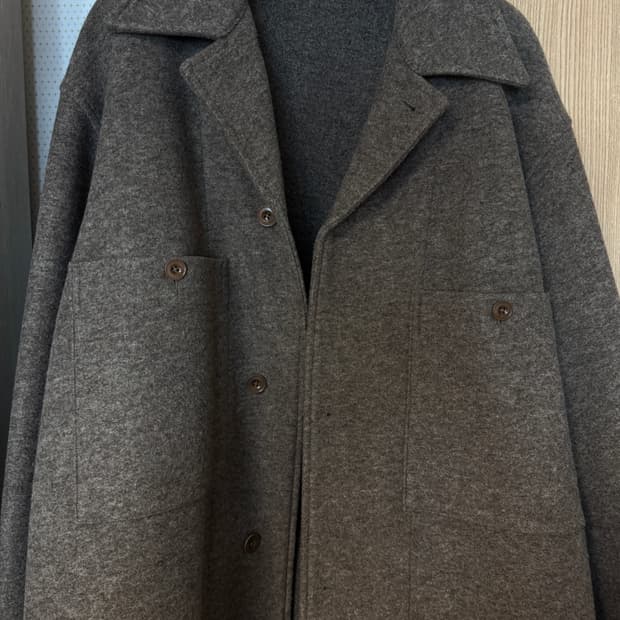 유니클로 U x 르메르 후리스 저지 오버 셔츠 자켓