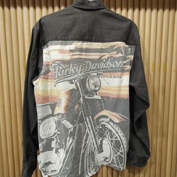 무배) 할리 데이비슨 데님 셔츠 - L