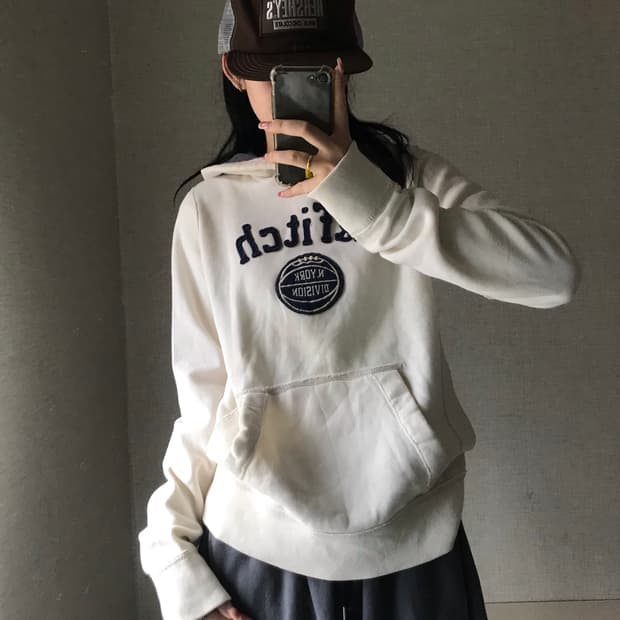 아베크롬비 아이보리 후드티