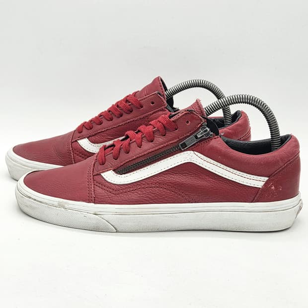 반스 올드스쿨 ZIP 레더 레드 (265)