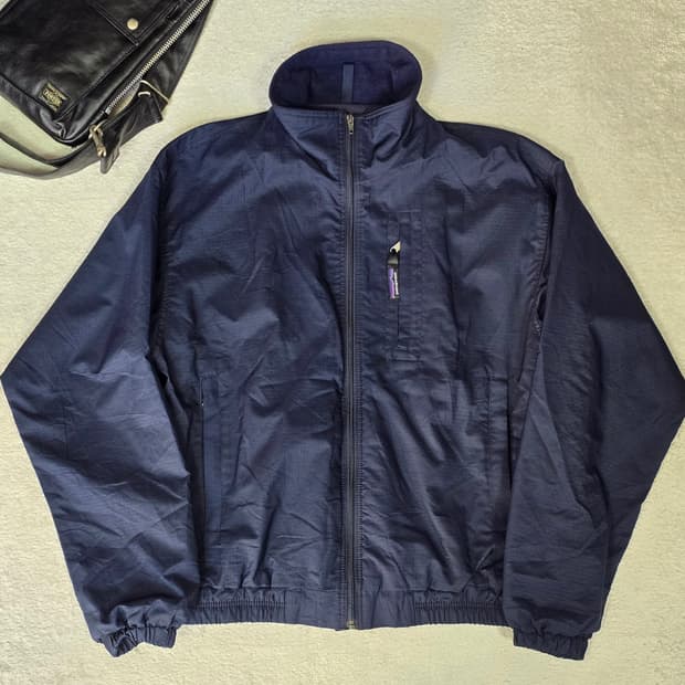 Patagonia 파타고니아 네이비 나일론 바람막이 자켓 XS