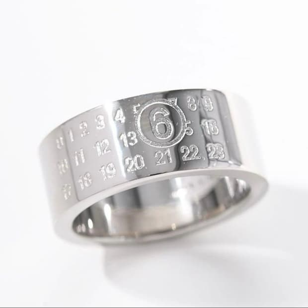  MM6 메종 마르지엘라 뉴메릭 미니멀 시그니처 링