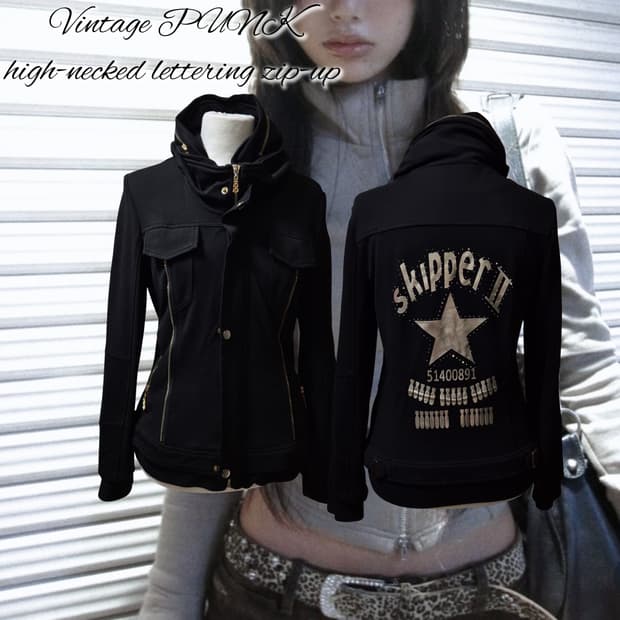 Vintage PUNK high-necked lettering