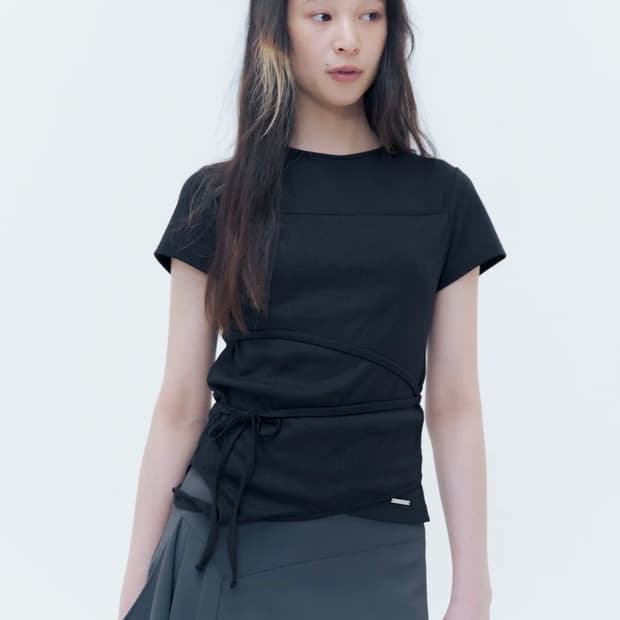 미세키서울 string layered knit top (사이즈1)