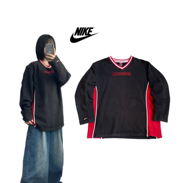나이키 90s 베스킷볼 농구 올드스쿨 맨투맨