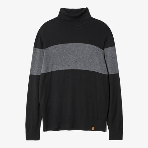 [L(100)] 노스페이스 메리노 울 터틀넥 니트 스웨터