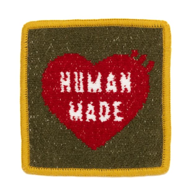 (새상품) 휴먼 메이드 셔닐 우븐 미니 행커치프 그린