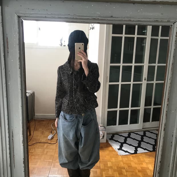 vintage wool short jacket