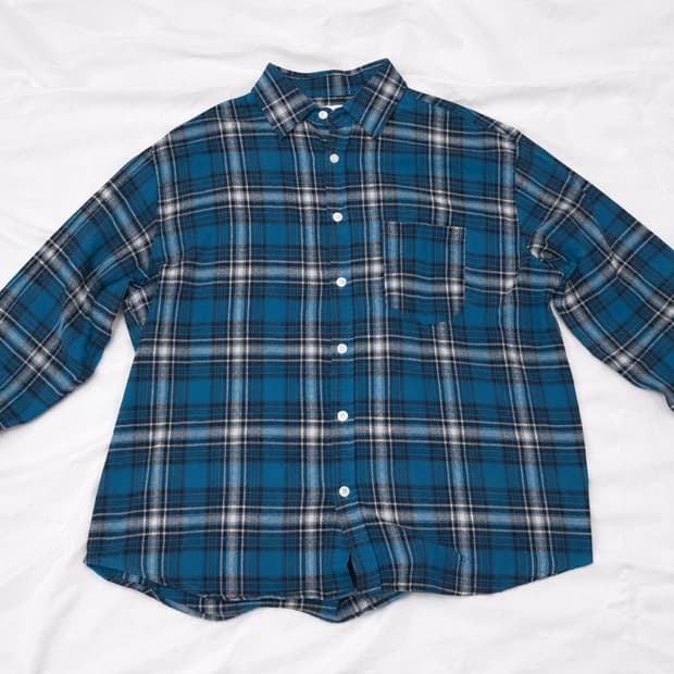 빈티지 오버사이즈 체크자켓