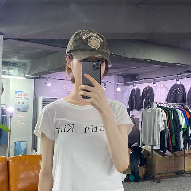 아베크롬비 빅로고 데미지 볼캡 B1982