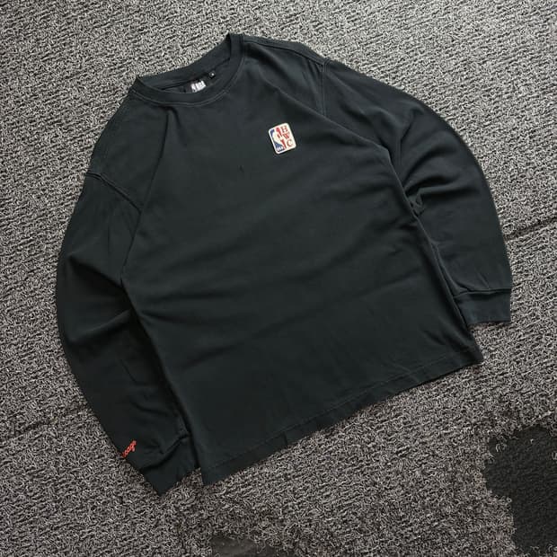 NBA 아카이브 하드우드 클래식 WHC 블랙 롱슬리브 4379