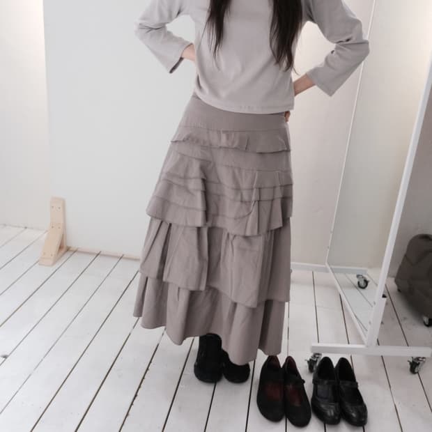콜하그 layer maxi skirt