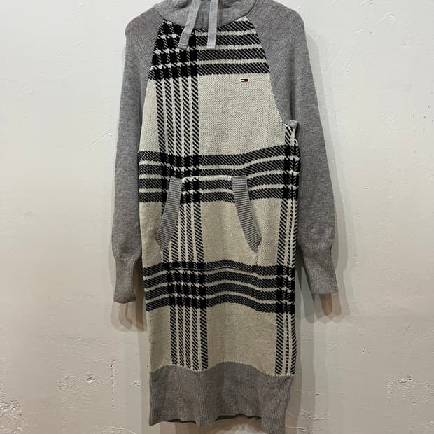 타미힐피거 울 후디 니트 원피스 S