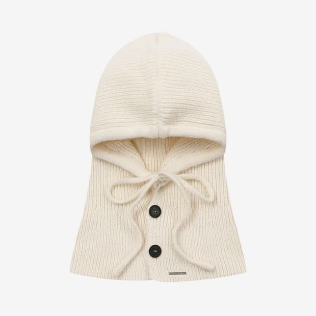 미세키서울 투 버튼 후디 바라클라바 아이보리 balaclava IVORY