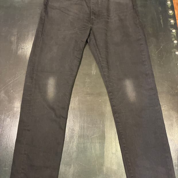 36/32) 리바이스 522 스트레이트 워싱 블랙 데님