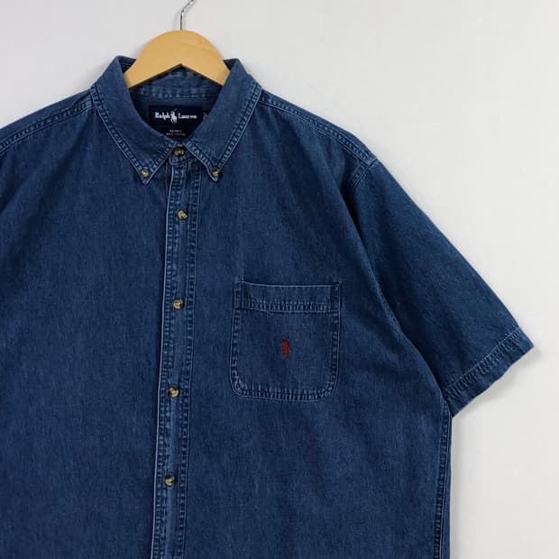 Xxl 폴로 데님 셔츠