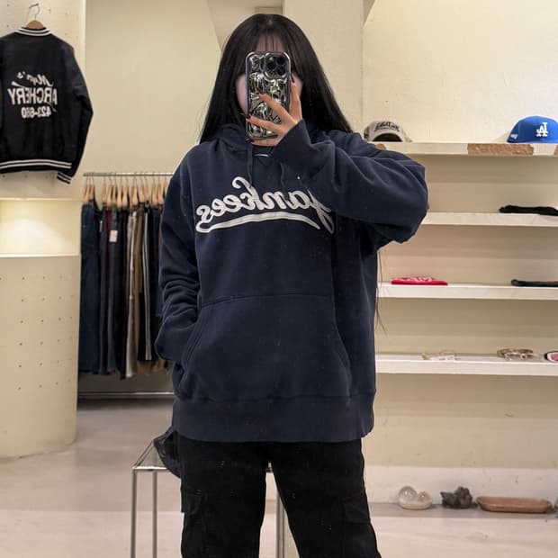 나이키 뉴욕 양키스 로고 후드티 U1673