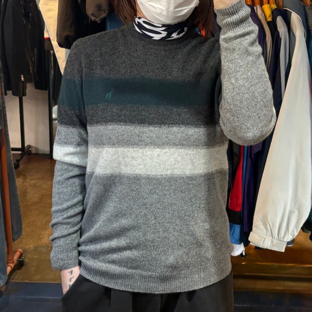 헤지스 배색 니트