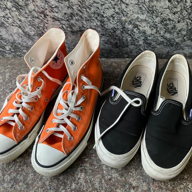 [일괄판매] 제이옥스 컨버스재팬 제이하이 265 오렌지, 반스 볼트