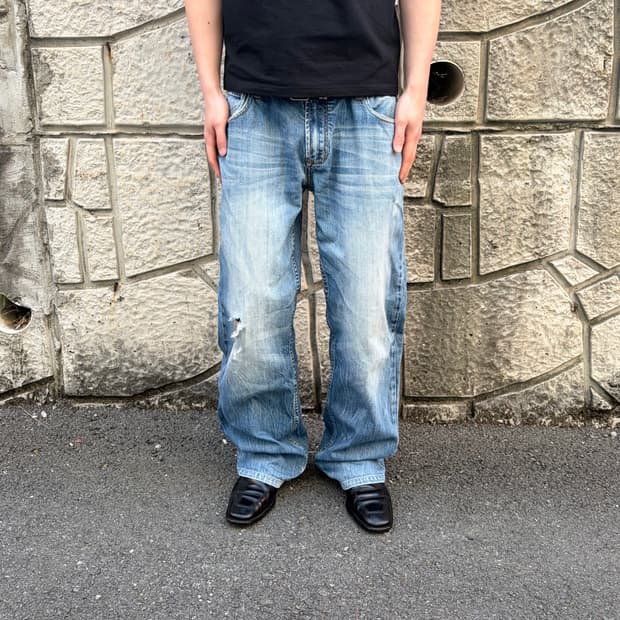 디젤 메이드 인 이태리 빈티지 워싱 데님 팬츠