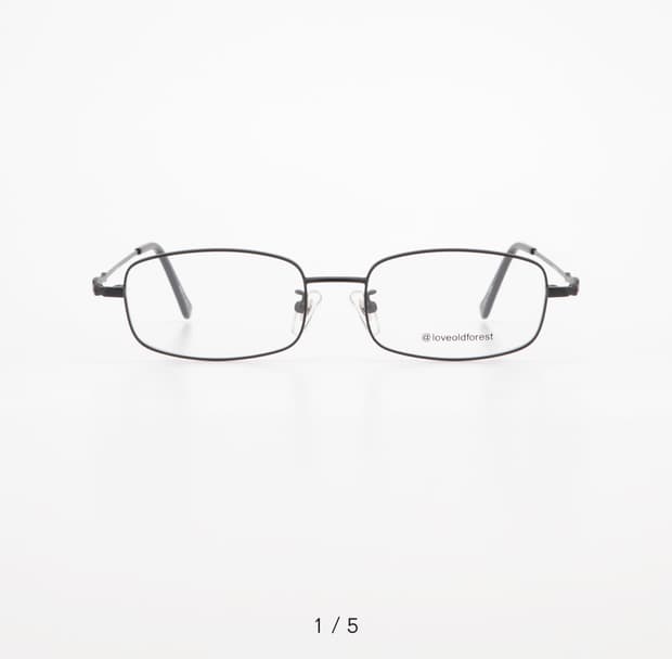 loveoldforest square black glass