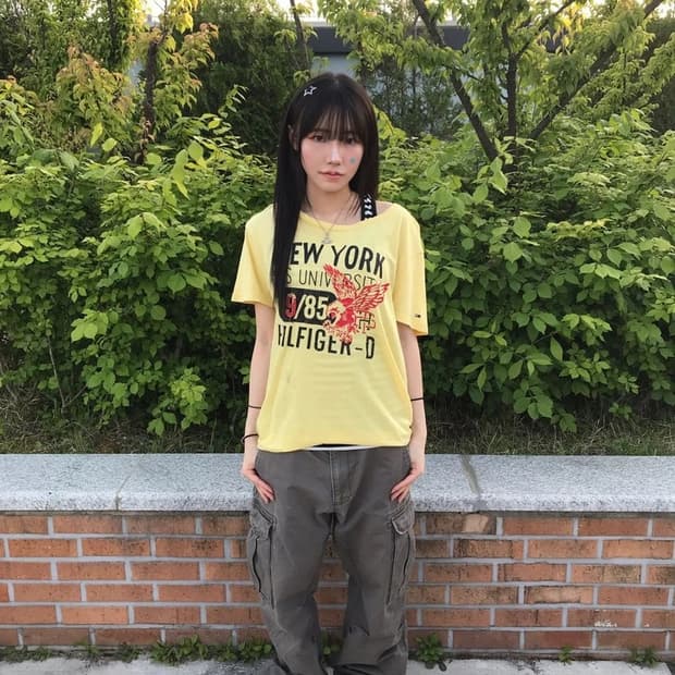 Tommy Hilfiger Yellow Graphic Tee
