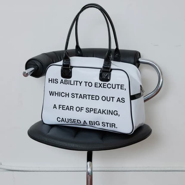 esc스튜디오 lettering bowling bag