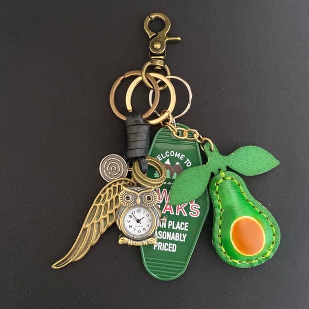 빈티지 아보카도 키링