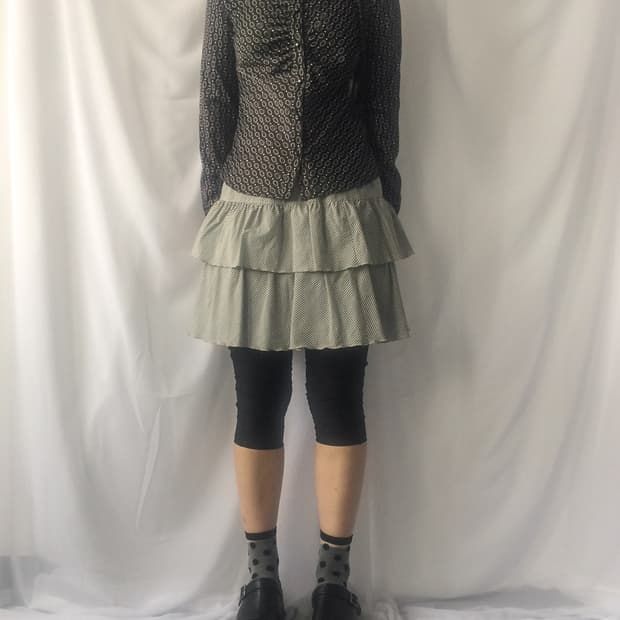 Pattern shirring shirt