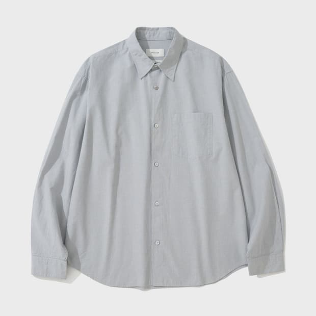 [M] 셔터 EDITOR CHECK SHIRT (GREY)