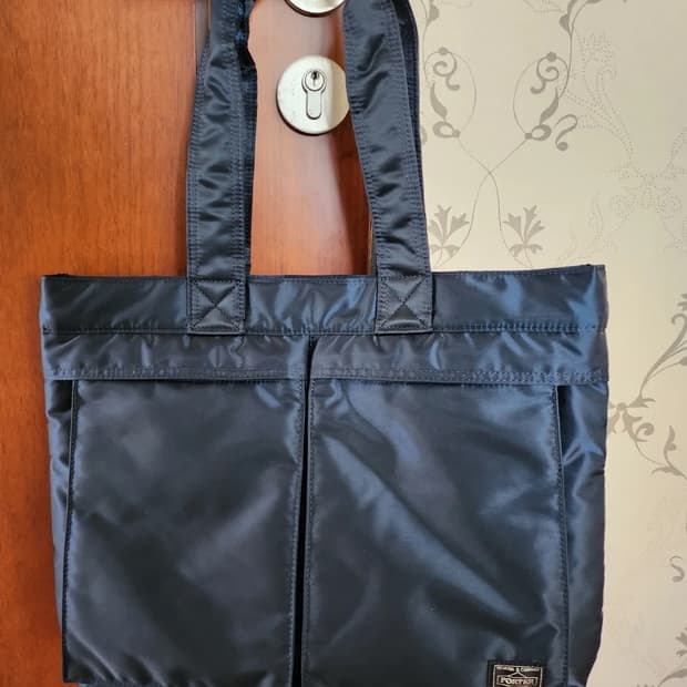 포터 탱커 토트백 아이언 블루