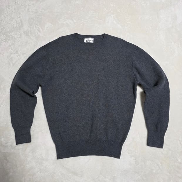 (L)론트 라운드넥 니트 