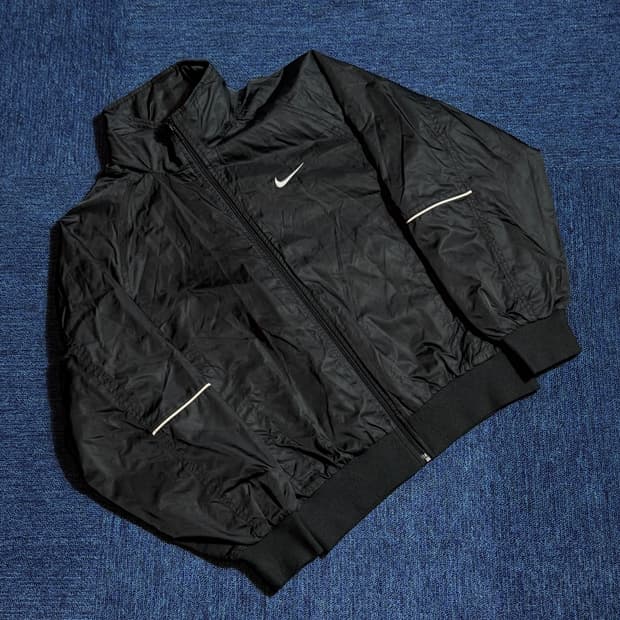 나이키 블랙 바람막이 자켓