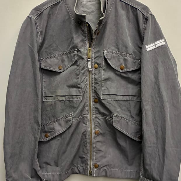 (L~XL)00s 스톤아일랜드 데님스 가먼트다잉 빈티지 유틸리티자켓