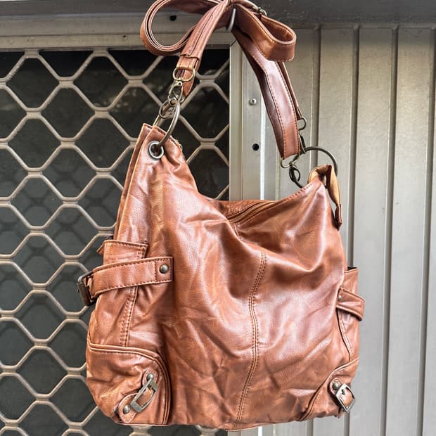 None vintage brown shoulder bag