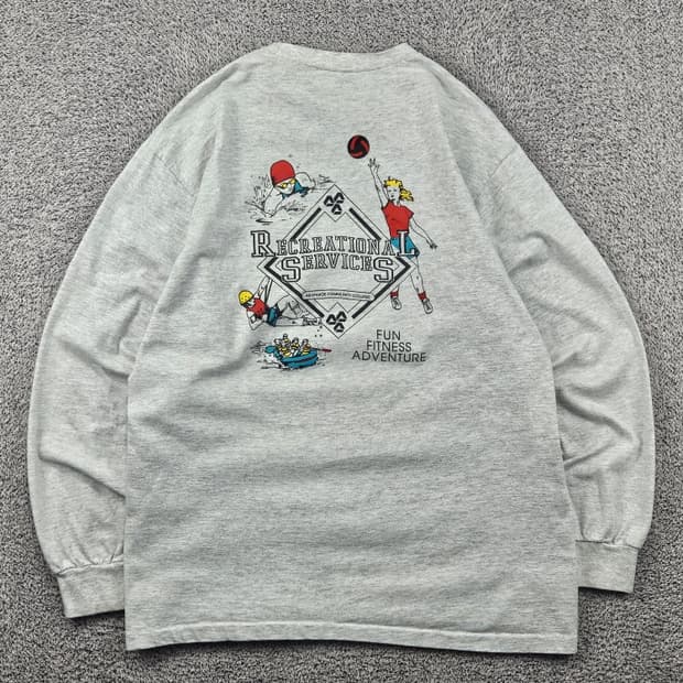 90's USA ANVIL 싱글스티치 롱슬리브 ( L ) / 11707