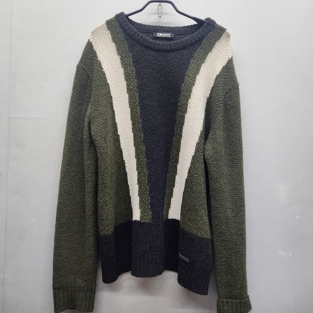 DKNY 멀티컬러 빈티지 니트 L(XL)