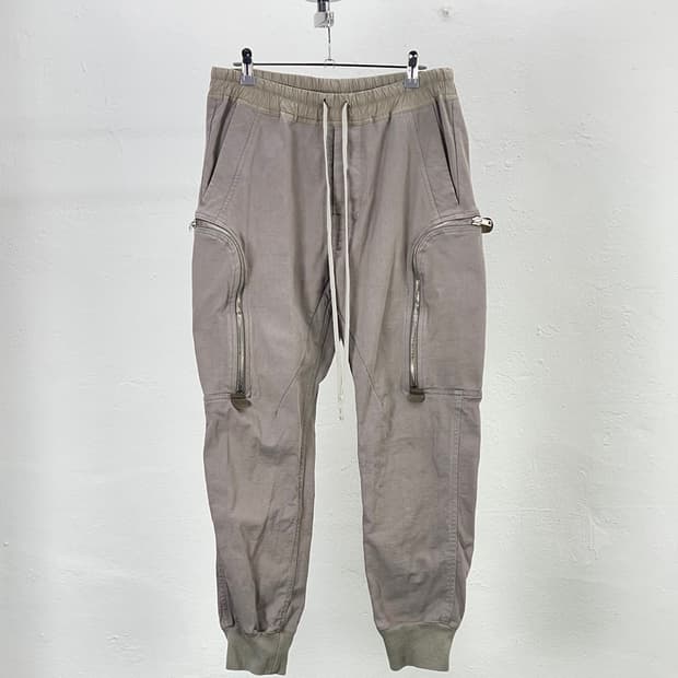 릭 오웬스 20ss 베이지 테쿠아티 드로우 카고 조거 팬츠